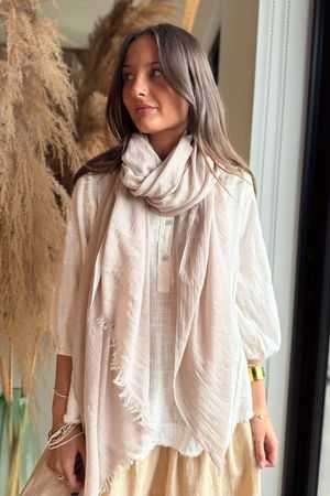 Laundry B Classic Portobello Scarf Stone 